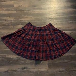 SHEIN red plaid skirt